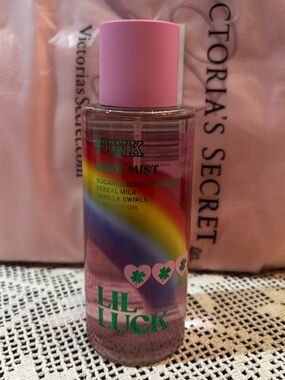 (Inventory 44) Victoria’s Secret PINK Lil Luck Body Mist - Pink & Rainbow Bottle